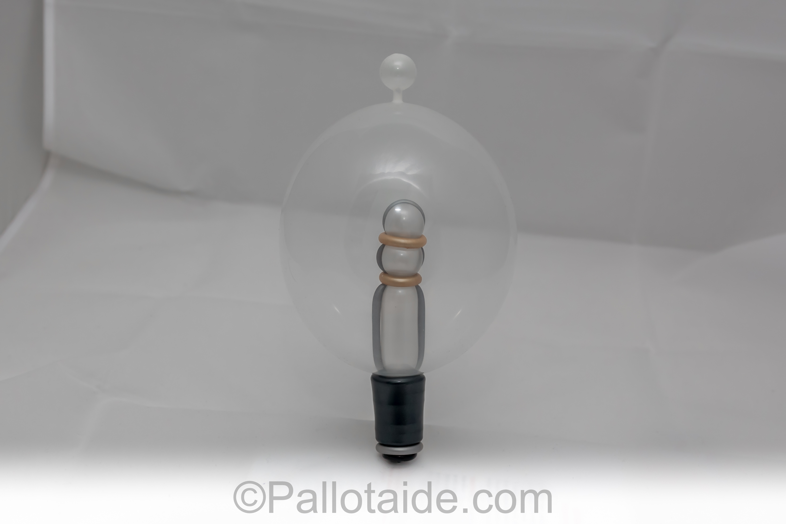 Lightbulb - made using 100% latex balloons